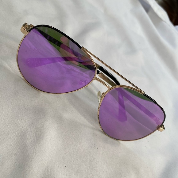 Women’s Purple & Gold Sunglasses 🕶 - Picture 2 of 12